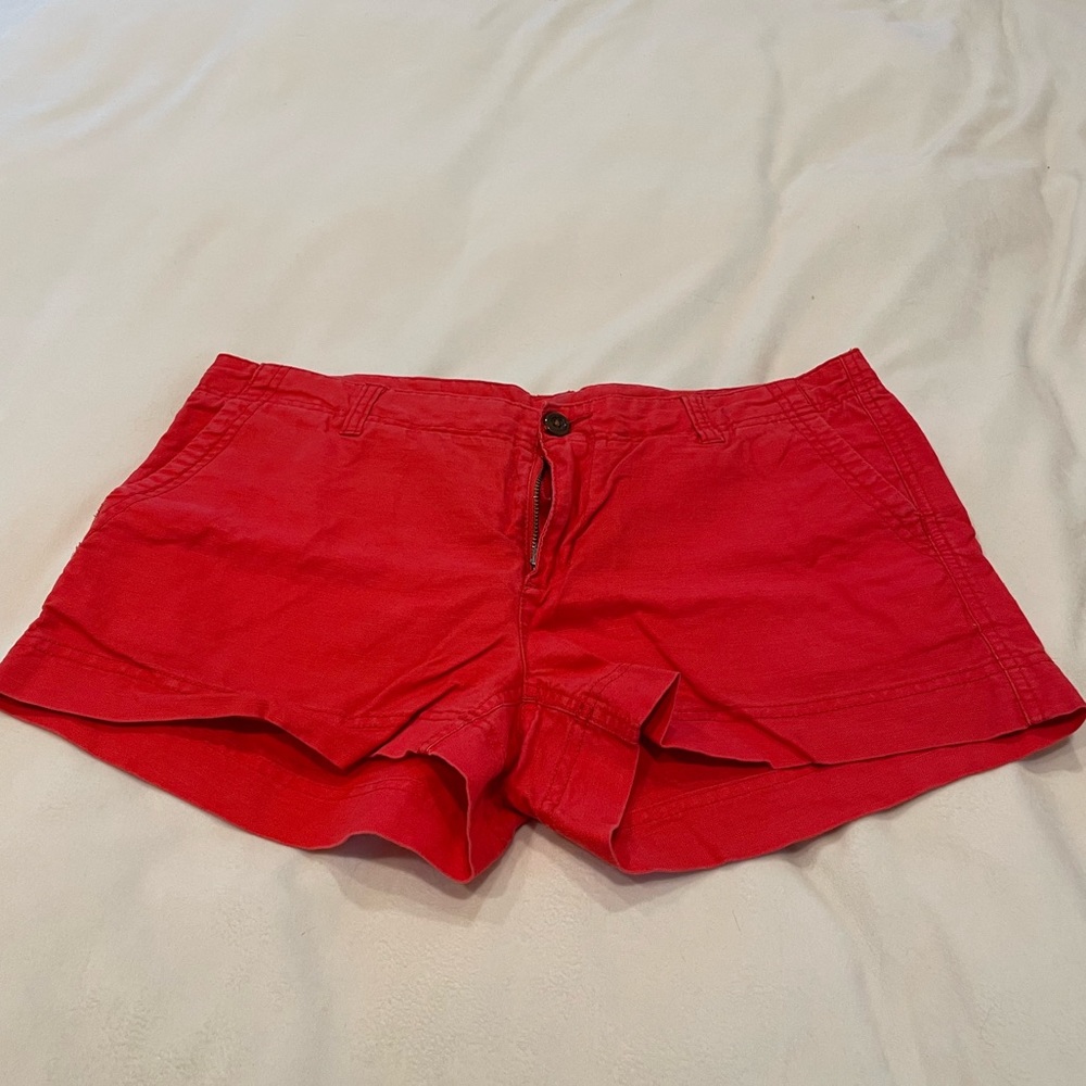North Face Shorts Red Size 10